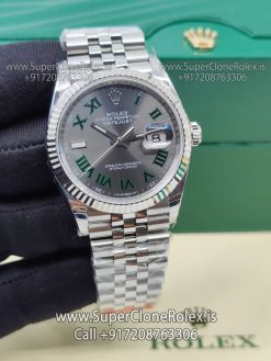 rolex datejust 36mm wimbledon dial replica