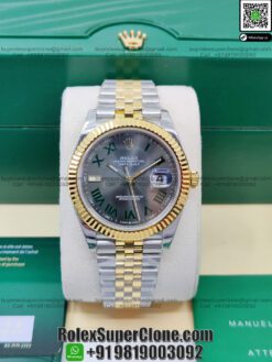 rolex datejust 41 wimbledon replica watch