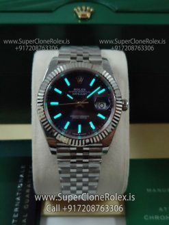 rolex datejust blue dial