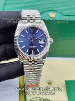 rolex datejust blue dial jubilee bracelet replica