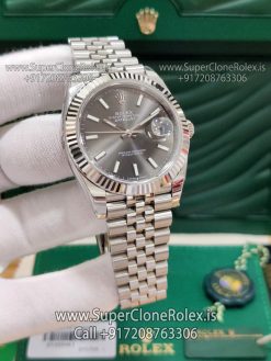 rolex datejust rhodium dial jubilee