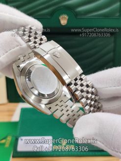 rolex datejust rhodium dial replica
