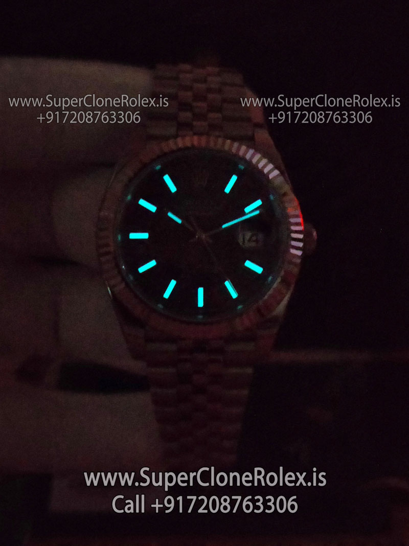 rolex datejust rhodium dial superclone