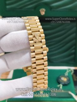 rolex daydate gold superlcone watch