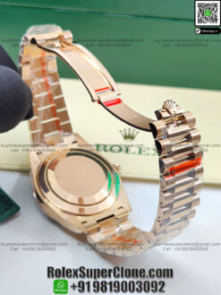 rolex daydate rose gold president bracelet