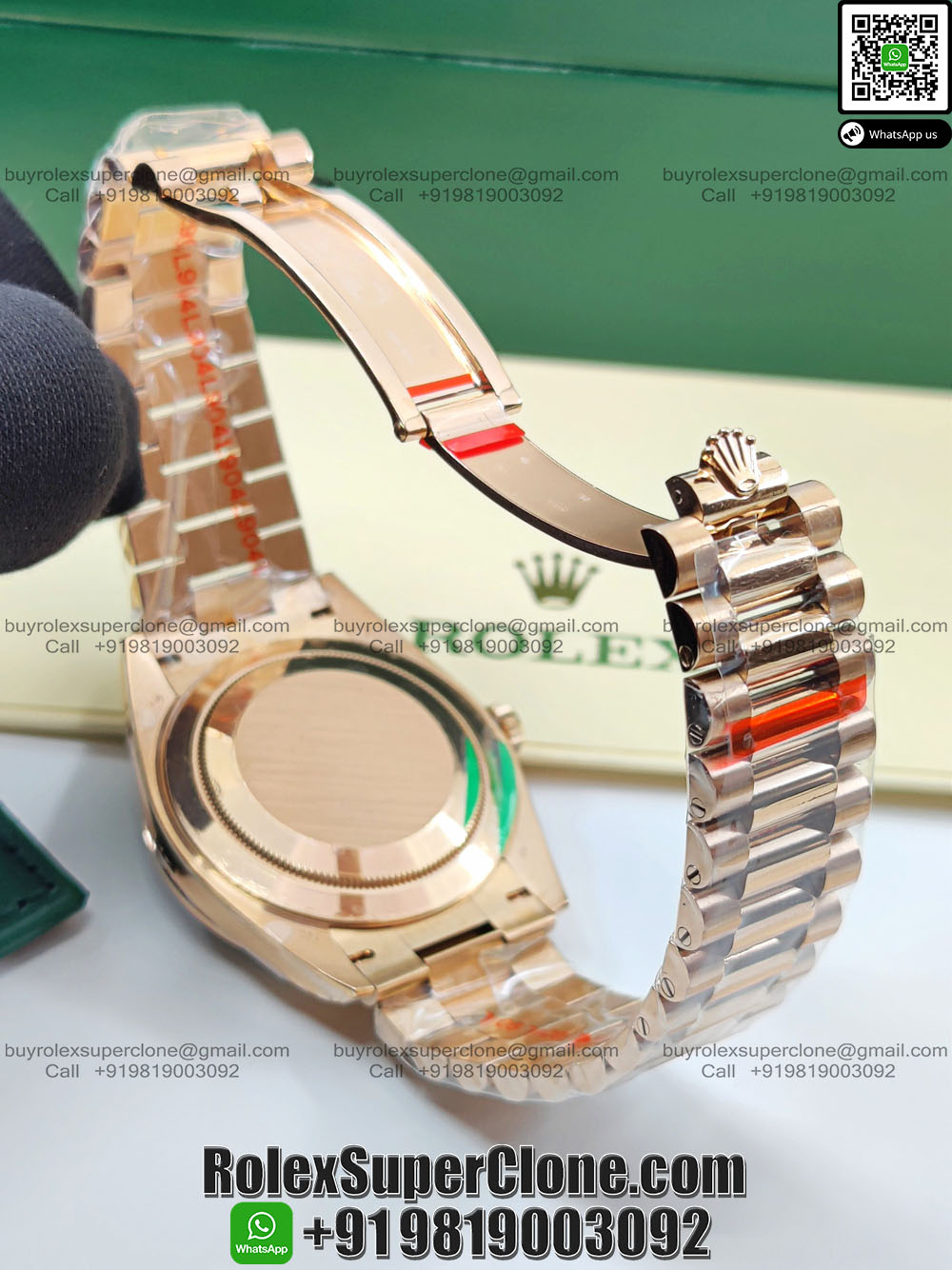 rolex daydate rose gold president bracelet
