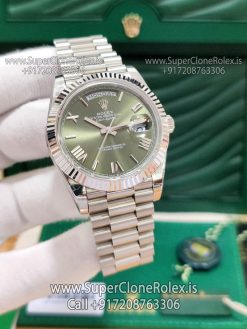 rolex daydate white gold