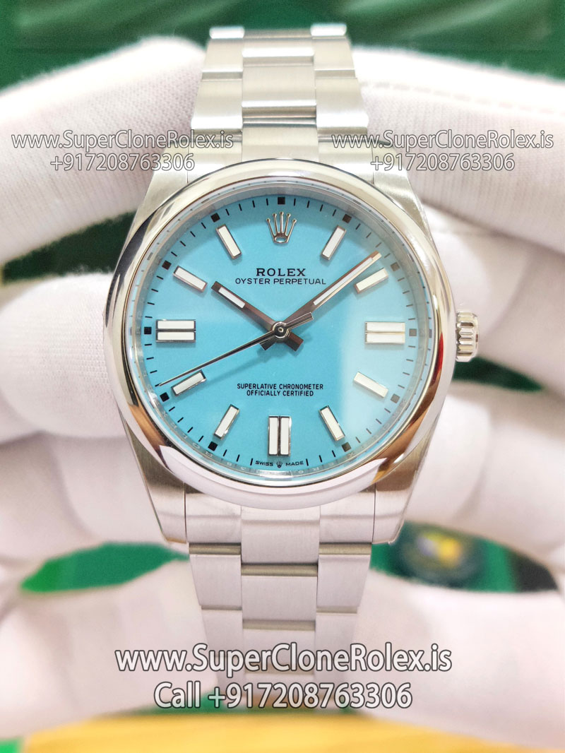 rolex oyster perpetual tiffany dial replica