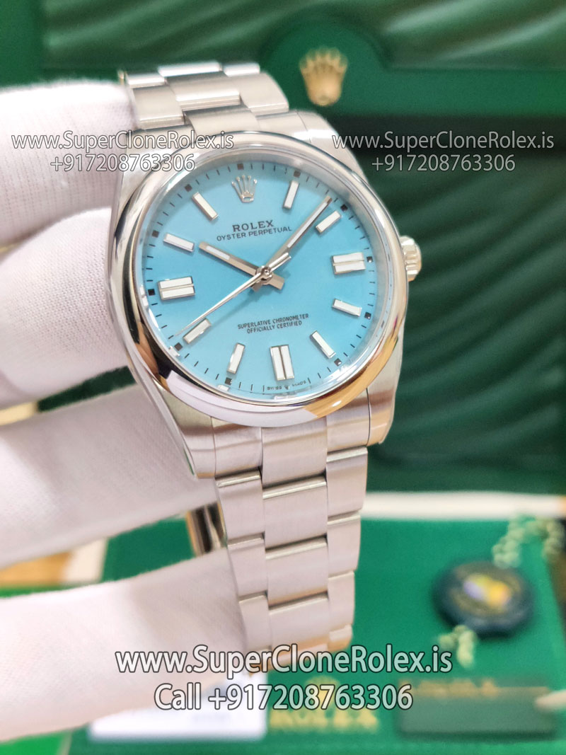 rolex oyster perpetual tiffany dial super clone