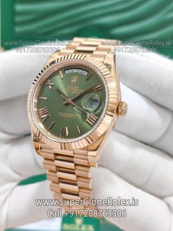 rolex daydate green dial