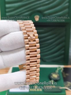 rolex daydate rose gold president bracelet