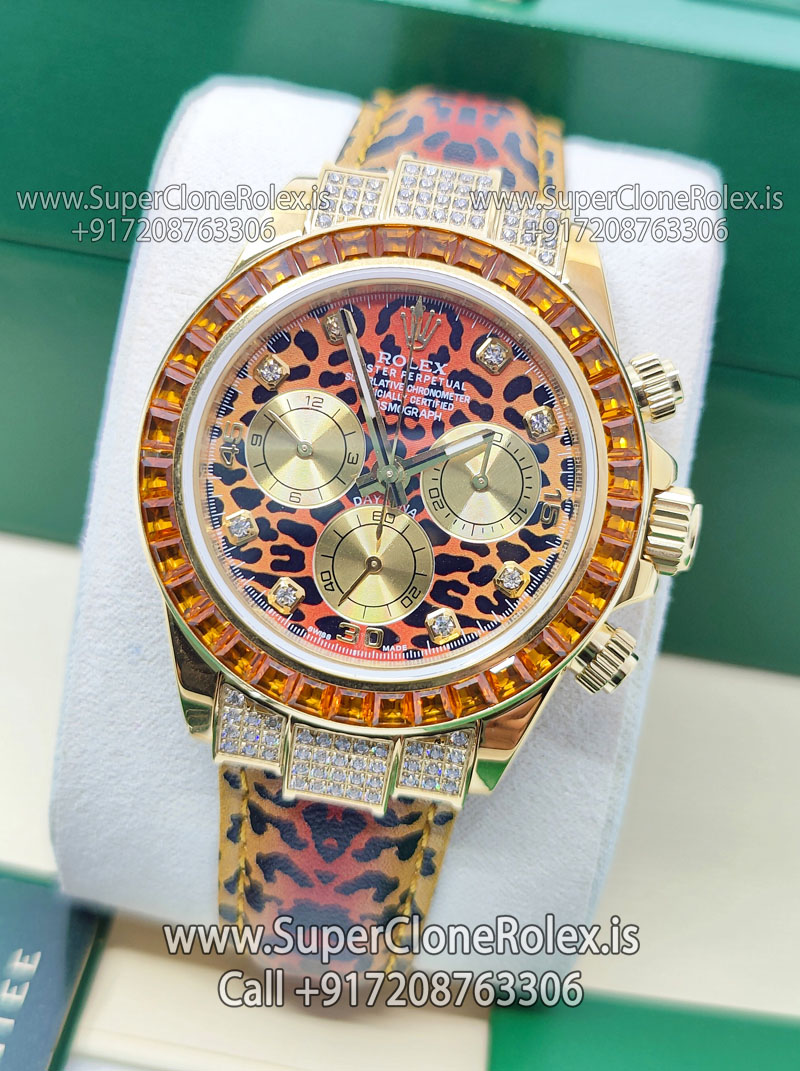 rolex daytona leopard replica watch