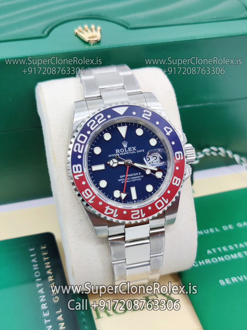rolex gmt master blue dial