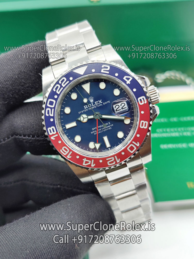 rolex gmt master ii blue