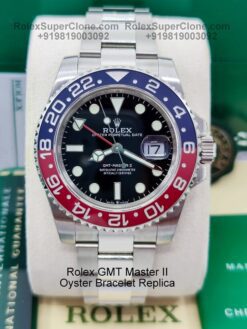 Rolex gmt pepsi oyster bracelet replica watch