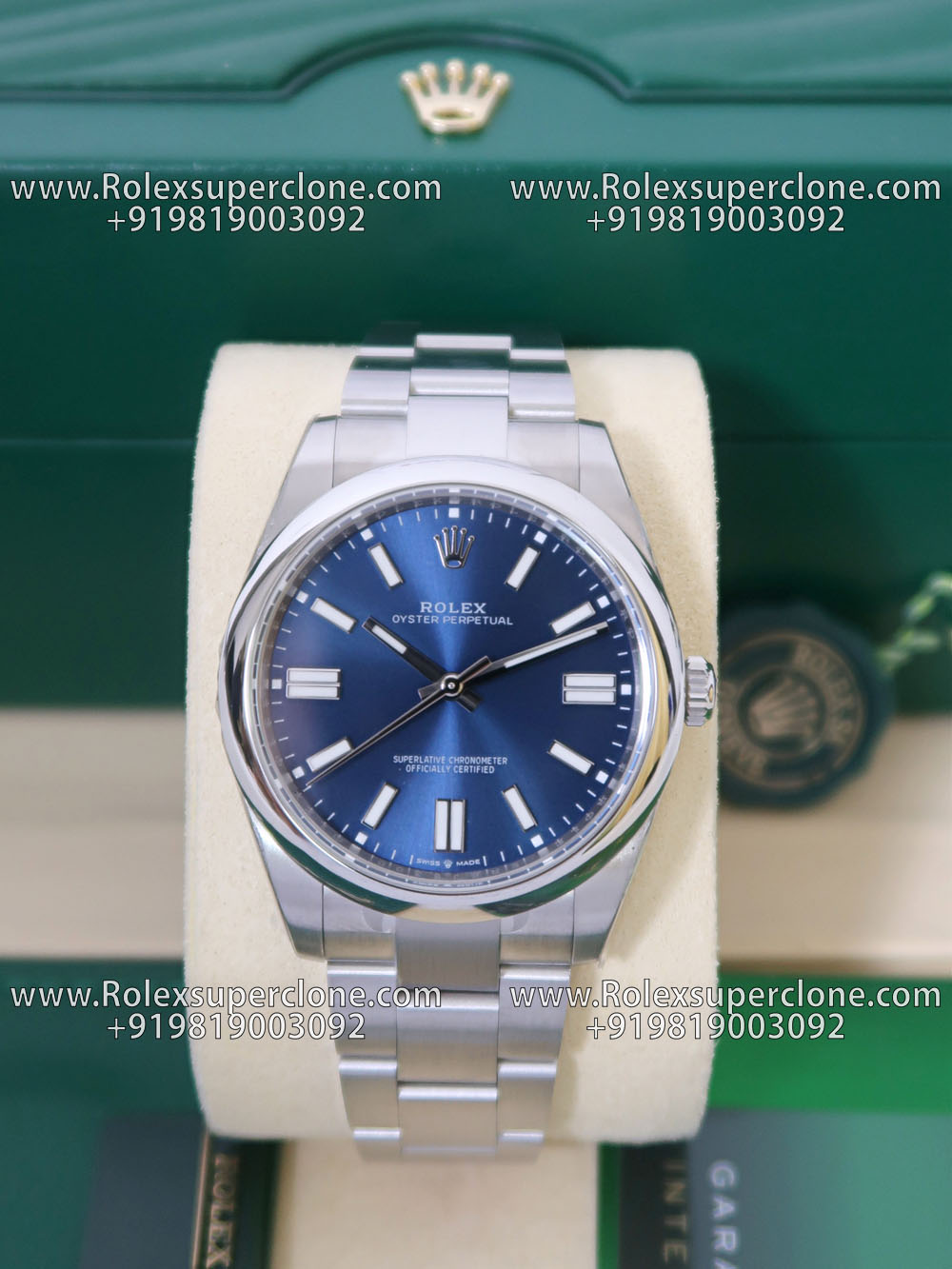 rolex op blue dial super clone