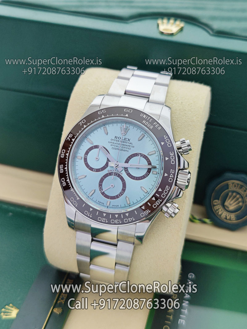 rolex daytona ice blue dial 4131 superclone