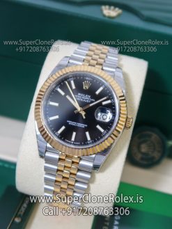 rolex datejust black dial