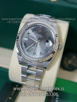 rolex datejust wimbledon super clone watch