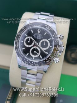rolex daytona black dial 126500ln watch