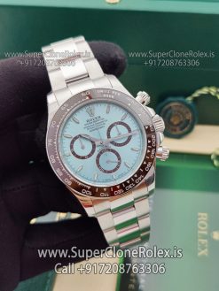 rolex daytona ice blue dial 4131 superclone