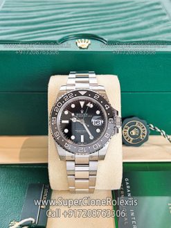 rolex gmt bruce wayne oyster bracelet replica watch