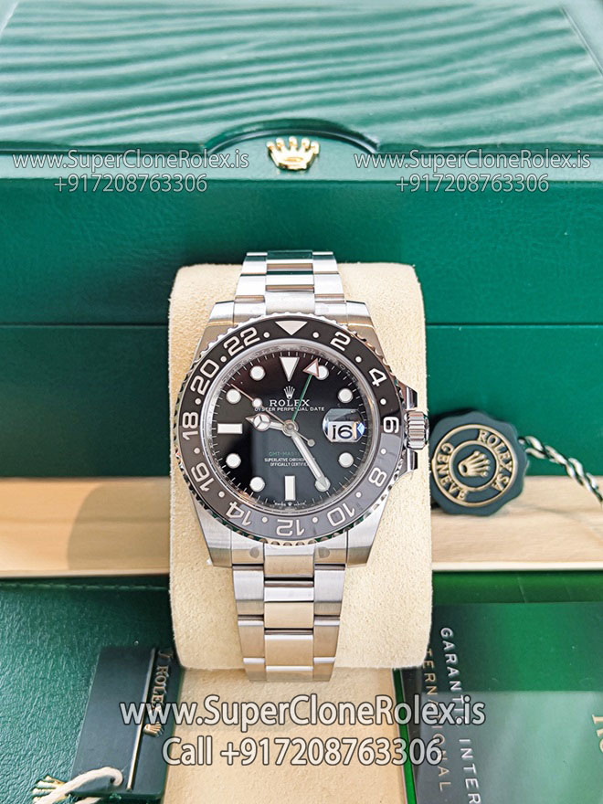 rolex gmt bruce wayne oyster bracelet replica watch
