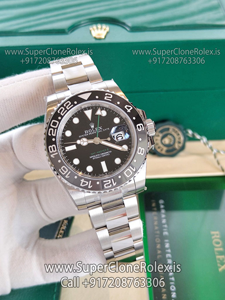 rolex gmt master 2 bruce wayne oyster replica